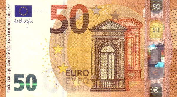 P23RC European Union 50 Euro Year 2017 (Draghi)